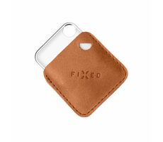 FIXED Case for Tag Pouzdro z pravé hovězí kůže s Tagem hnědá