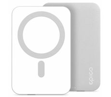 Epico Bezdrátová MagSafe power banka 5000mAh stříbrná