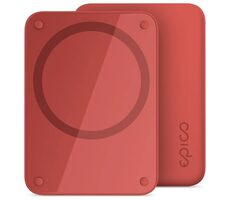 Epico Bezdrátová MagSafe power banka 4200mAh červená