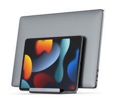 Satechi ST-ADVSM Dual Vertical Laptop Stand Vesmírně-šedá / stojan pro MacBook Pro a iPad