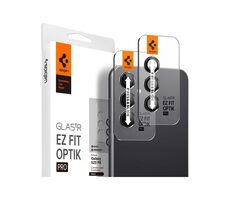 Spigen Glass tR EZ Fit Optik Pro ochranné sklo na fotoaparát pro Samsung Galaxy S23 FE černá 2 ks 