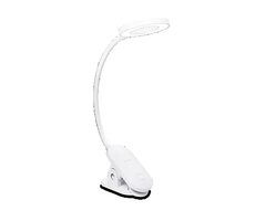 Philips Forys bílá / stolní lampička s klipem / LED / 5W / 200lm / 4000K / 36cm / IP20