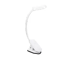 Philips Forys bílá / stolní lampička s klipem / LED / 5W / 200lm / 4000K / 36cm / IP20