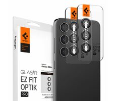 Spigen Glass tR EZ Fit Optik Pro ochranné sklo pro Samsung Galaxy S24 Plus černá 2ks 