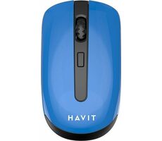Havit HV-MS989GT modrá / Bezdrátová optická myš / 800 - 1600 DPI / 4 tlačítka / 2.4GHz