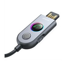 Joyroom JR-CB6 šedá / Bluetooth přijímač pro autorádio / BT 5.3 / USB-A / AUX