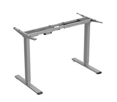 Powerton Rám stolu šedá / Elektricky nastavitelná výška / 72 až 120 cm / nosnost 100 kg