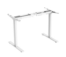 Powerton Rám stolu bílá / Elektricky nastavitelná výška / 72 až 120 cm / nosnost 100 kg