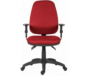 Powerton Anna červená / Kancelářské ergonomické křeslo / nosnost 120 kg