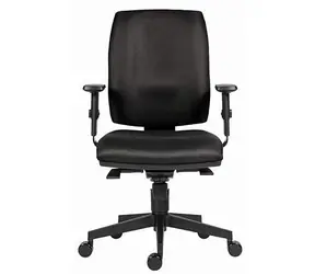 Powerton Hana černá / Kancelářské ergonomické křeslo / nosnost 120 kg