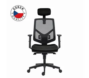 Powerton Tina černá / Kancelářské ergonomické křeslo / nosnost 120 kg 