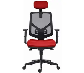 Powerton Tina červená / Kancelářské ergonomické křeslo / nosnost 120 kg 