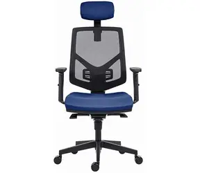 Powerton Tina modrá / Kancelářské ergonomické křeslo / nosnost 120 kg 