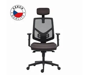 Powerton Tina šedá / Kancelářské ergonomické křeslo / nosnost 120 kg 