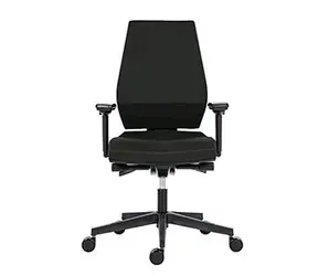 Powerton Sima černá / Kancelářské ergonomické křeslo / nosnost 130 kg 