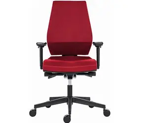 Powerton Sima červená / Kancelářské ergonomické křeslo / nosnost 130 kg 