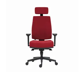 Powerton Jana červená / Kancelářské ergonomické křeslo / nosnost 130 kg 