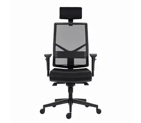 Powerton Marie černá / Kancelářské ergonomické křeslo / nosnost 130 kg 