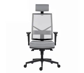 Powerton Marie šedá / Kancelářské ergonomické křeslo / nosnost 130 kg 