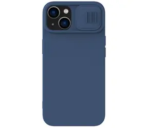Nillkin CamShield Silky Silikonový Kryt pro Apple iPhone 15 Plus Midnight modrá