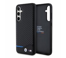 BMW M PU Carbon Blue Line Zadní Kryt pro Samsung Galaxy S23 FE černá