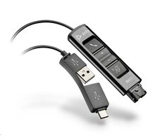 Poly DA85 USB-A/C na QD Adaptér černá