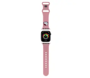 Hello Kitty Liquid Silicone Kitty Head Logo Řemínek pro Apple Watch 38/40mm růžová