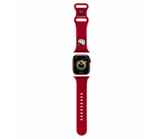Hello Kitty Liquid Silicone Kitty Head Logo Řemínek pro Apple Watch 38/40mm červená