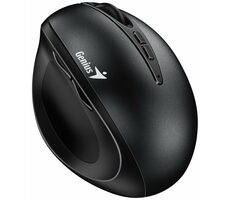 GENIUS Ergo 8300S černá / vertikální bezdrátová myš / 1600 dpi / 7 tlačítek / 2.4GHz