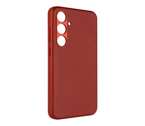 FIXED Kožený zadní kryt MagLeather s podporou MagSafe pro Samsung Galaxy S24 červená