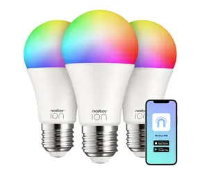 Niceboy ION SmartBulb RGB E27 12W 3ks / LED RGB / E27 / 12W / 1050 lm / 2700-6500K / Wi-Fi