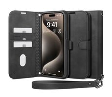 Spigen Wallet S Pro Pouzdro typu peněženka pro Apple iPhone 15 Pro Max černá