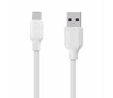 Obal:Me Simple USB-A/USB-C Kabel 1m bílá