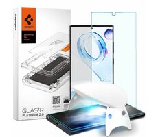 Spigen Glas tR Platinum Tray 2.0 ochranné sklo pro Samsung Galaxy S23 Ultra čirá