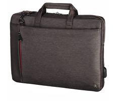 Rozbaleno - Hama Manchester 15.6" hnědá / brašna na notebook / s integrovaným USB kabelem / rozbaleno