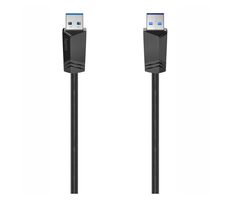 Rozbaleno - Hama 200624 propojovací kabel USB 3.1 A na USB 3.1 A 1.5m černá  / rozbaleno