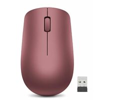 Lenovo 530 červená / Bezdrátová myš / 1200 DPI / 2.4GHz Nano USB dongle / 1x AA