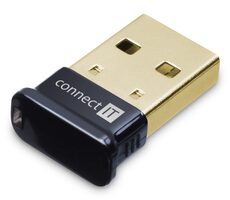 CONNECT IT CFF-1100 černá / Bluetooth USB adaptér / BT 5.0
