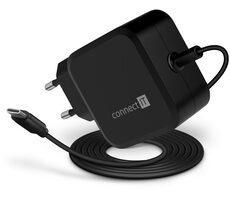 CONNECT IT CNP-1660 C-Power Mini černá / Univerzální notebookový USB-C adaptér / 67W