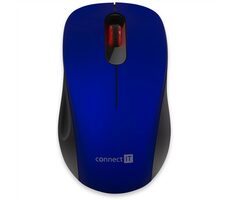 CONNECT IT CMO-2230-BL MUTE modrá / Bezdrátová myš / optická / 1200 DPI / 3 tlačítka / 2.4 GHz