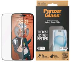 PanzerGlass UWF Ochranné sklo pro Apple iPhone 15 Plus / Instalační set 