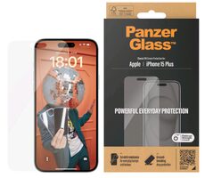 PanzerGlass Classic Fit Ochranné sklo pro Apple iPhone 15 Plus / Instalační set 
