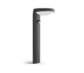 Philips Tyla IR 1.2W šedá / LED venkovní sloupkové svítidlo / 255LM / 3000K / IP44 / senzor pohybu