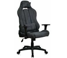 Arozzi Torretta Soft Fabric tmavě šedá / Herní židle / látkové čalounění / nastavitelná výška a úhel / otočná o 360°