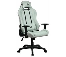 Arozzi Torretta Soft Fabric perlově zelená / Herní židle / látkové čalounění / nastavitelná výška a úhel / otočná o 360°