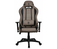 Arozzi Torretta Soft PU hnědá / Herní židle / syntetická kůže / nastavitelná výška a úhel / otočná o 360°