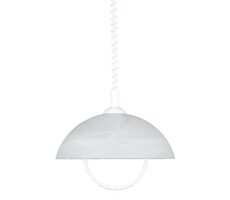 Luxera ALBERT závěsné svítidlo E27 bílá / 60W / 35cm / IP20