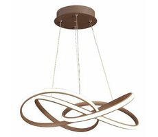 Luxera PASSO závěsné LED svítidlo hnědá / 40W / 2700lm / 3000K