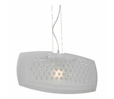 Luxera SKYCRISTALL závěsné svítidlo E27 bílá / 100W / IP20