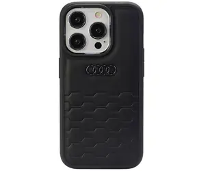 Audi GT Synthetic Leather Zadní Kryt pro Apple iPhone 15 Pro Max černá